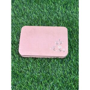 Vintage Farrington Pink Texol Jewelry Box Floral Butterfly Mid Century USA Made